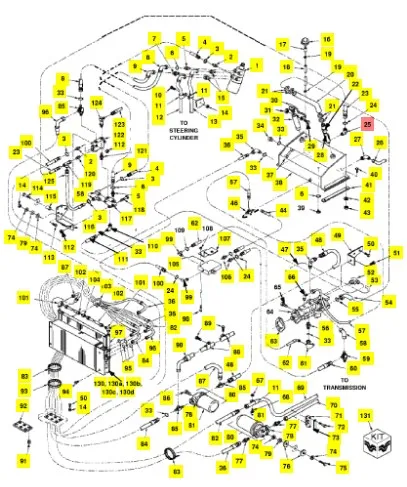 128830 - Фитинг 3/4"16 угл. гидр., вся техн. CNH"